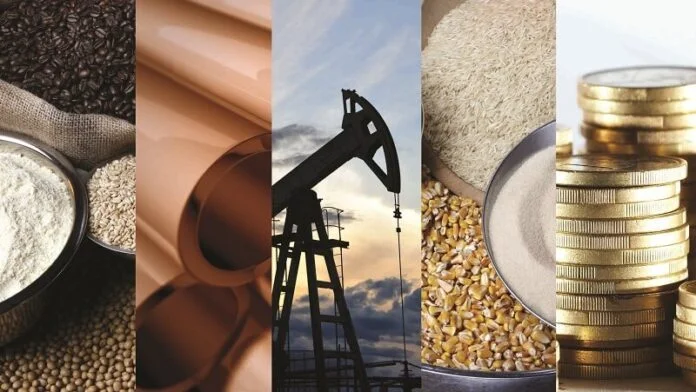 variações nas commodities