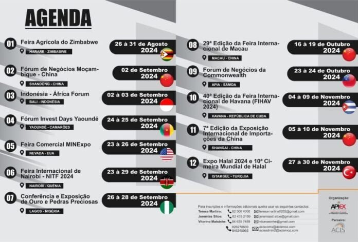 Missões Empresariais, Feiras e Conferências Internacionais de 2024