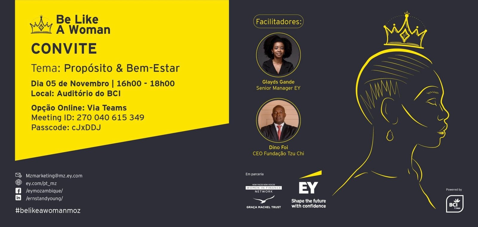 Be Like A Woman: Masterclass - Propósito & Bem-Estar